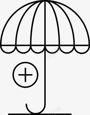 伞健康医学图标图标