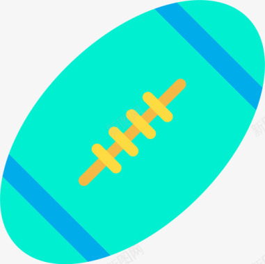 橄榄球运动和游戏10平手图标图标