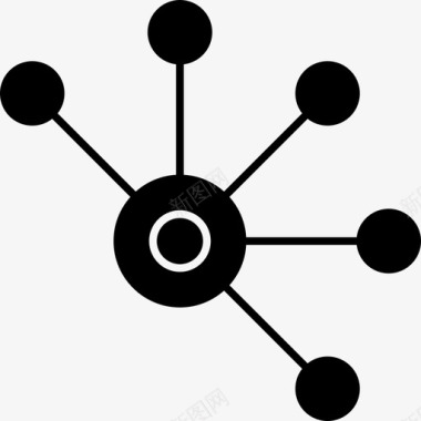 原子化学分子图标图标