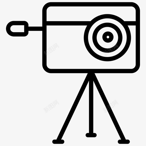 三脚架照相机照相照相机专业摄影图标svg_新图网 https://ixintu.com 三脚架照相机 专业摄影 摄影 摄影图形线图标 摄影棚照相机 照相照相机