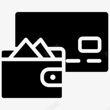 钱包信用卡借记卡图标图标