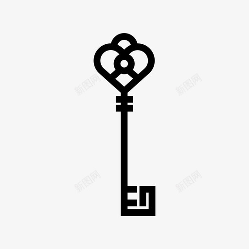 钥匙门锁图标svg_新图网 https://ixintu.com 安全 打开 钥匙