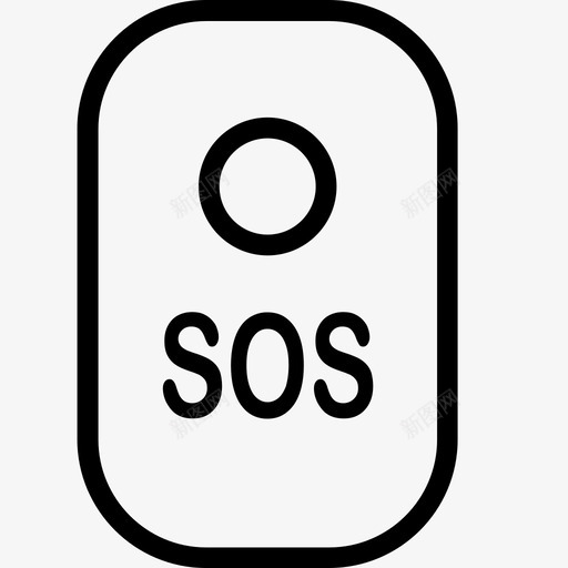 SOS紧急呼叫按钮svg_新图网 https://ixintu.com SOS紧急呼叫按钮 手绘sos求救信号