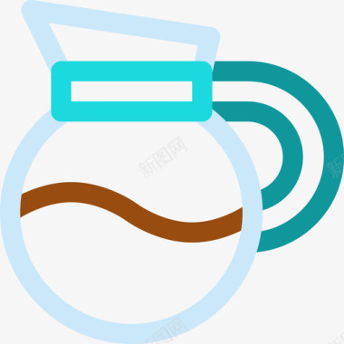咖啡咖啡店87线性颜色图标图标