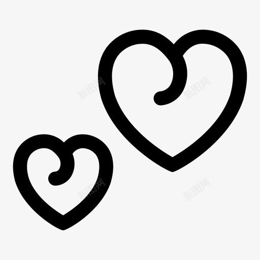 两颗心两颗爱浪漫图标svg_新图网 https://ixintu.com 两颗心 两颗爱 传染病 浪漫