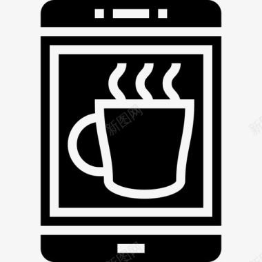 App咖啡58字形图标图标