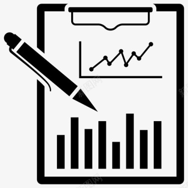 业务报告分析业务统计图标图标