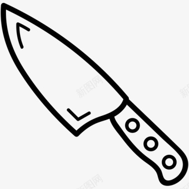 厨师刀刀片厨房图标图标