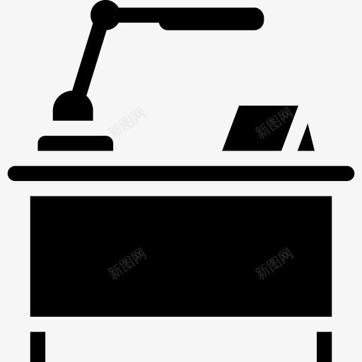 办公桌家具36实心图标svg_新图网 https://ixintu.com 办公桌 实心 家具