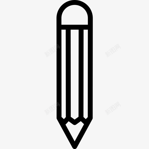 铅笔工具56线状图标svg_新图网 https://ixintu.com 工具 线状 铅笔