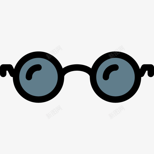 眼镜时尚12线性颜色图标svg_新图网 https://ixintu.com 时尚12 眼镜 线性颜色