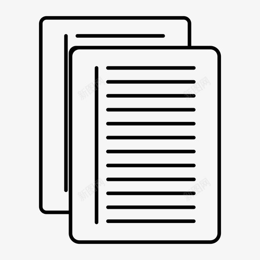 纸帆布信件图标svg_新图网 https://ixintu.com 便条 信件 剪贴簿 帆布 纸