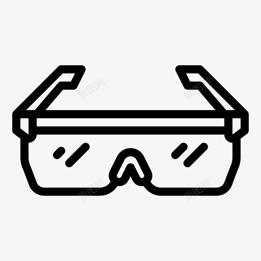 眼镜自行车眼睛图标svg_新图网 https://ixintu.com 安全 眼睛 眼镜 自行车