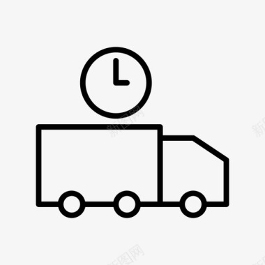 装运货物交付图标图标