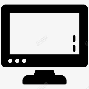 计算机显示器硬件图标图标