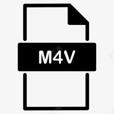 m4v文档扩展图标图标