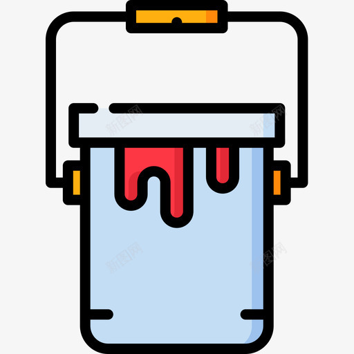 油漆桶艺术工作室15线性颜色图标svg_新图网 https://ixintu.com 工作室 油漆 漆桶 线性 艺术 颜色