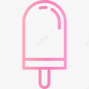 冰棒冰淇淋19梯度图标图标