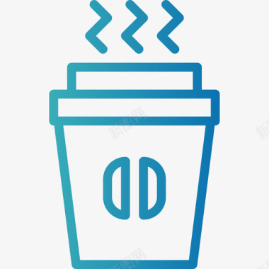咖啡商务4梯度图标图标