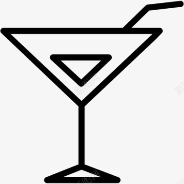 鸡尾酒调酒饮料图标图标