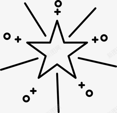 星星形状图标图标