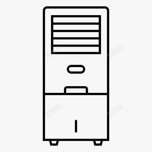 蒸发冷却器空调空气冷却器图标svg_新图网 https://ixintu.com 家用 家用设备 空气冷却器 空调 蒸发冷却器