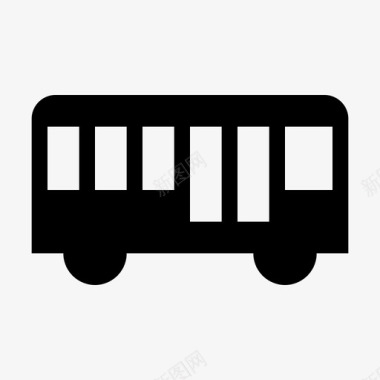 公共汽车汽车公共交通图标图标