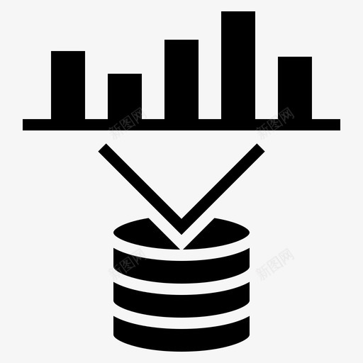 数据可视化图表数据库图标svg_新图网 https://ixintu.com 信息 可视化 图表 字形 数据 数据库 科学