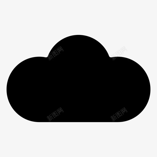 云空气季节图标svg_新图网 https://ixintu.com 天气 字形 季节 用户界面 空气