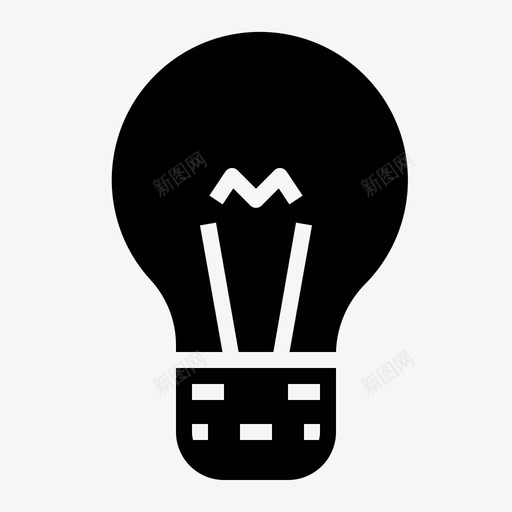 灯灯泡概念图标svg_新图网 https://ixintu.com 想法 概念 灯 灯泡 用户界面5字形