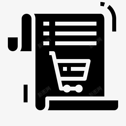 购物清单协议业务图标svg_新图网 https://ixintu.com 业务 协议 合同 条件 条款 电子商务坚实的集合3 购物清单