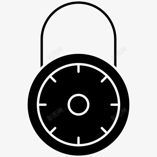 挂锁安全安全标志图标svg_新图网 https://ixintu.com 安全 安全标志图标 挂锁