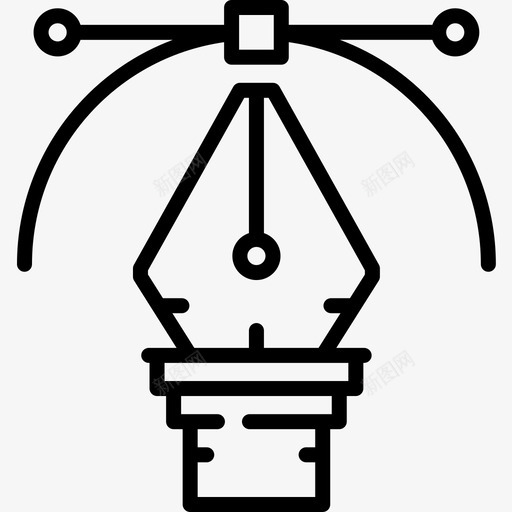 钢笔艺术工作室16线性图标svg_新图网 https://ixintu.com 工作室 线性 艺术 钢笔