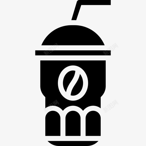 咖啡饮料17字形图标svg_新图网 https://ixintu.com 咖啡 字形 饮料17