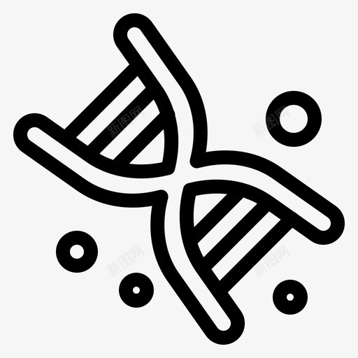 生物dna遗传学图标svg_新图网 https://ixintu.com dna 技术 生物 科学技术线 遗传学