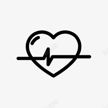心脏病学心脏监护仪图标图标