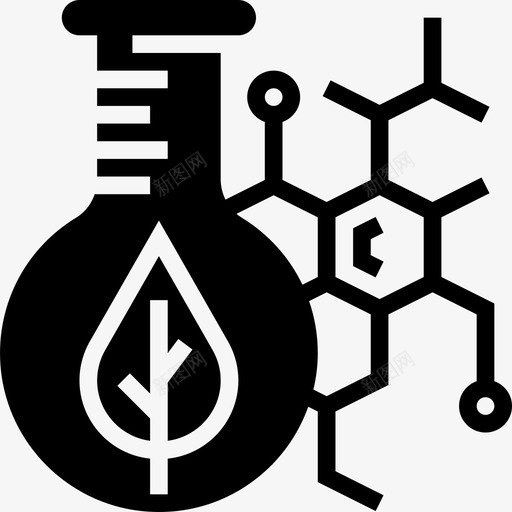 叶绿素生物化学9字形图标svg_新图网 https://ixintu.com 叶绿素 字形 生物化学