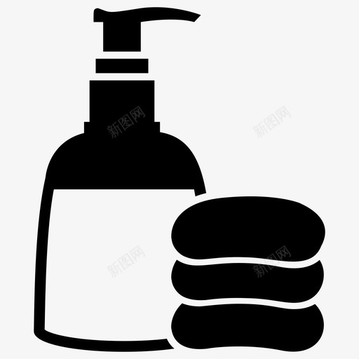 肥皂瓶浴室配件清洁设备图标svg_新图网 https://ixintu.com 卫生 图标 洗手 浴室 清洁 肥皂 设备 配件