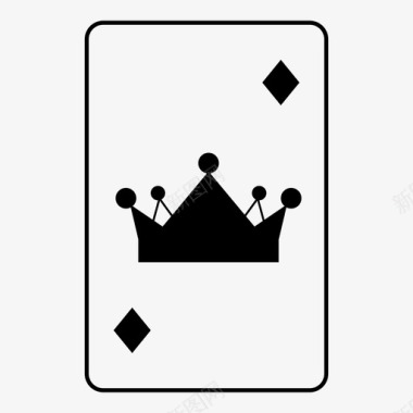 钻石之王纸牌皇家图标图标