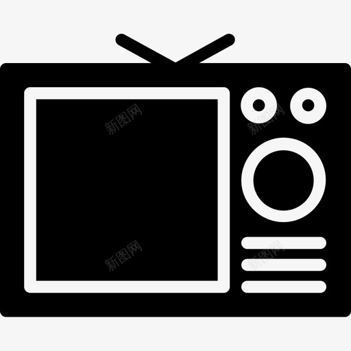 电视显示器多媒体图标svg_新图网 https://ixintu.com 多媒体 字形 手表 显示器 电视
