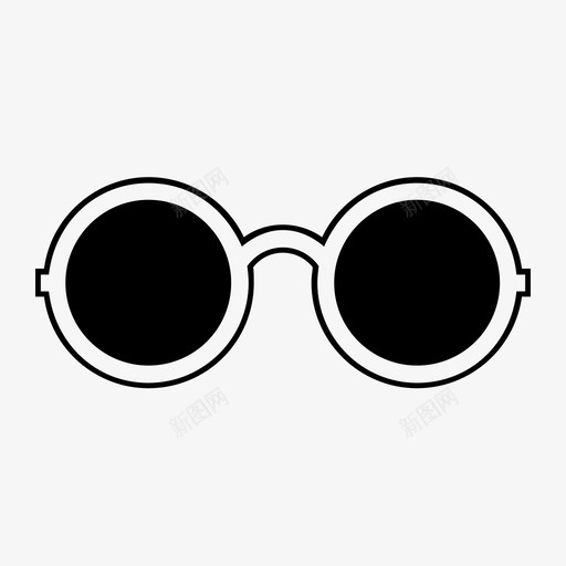 太阳镜时装镜片图标svg_新图网 https://ixintu.com 墨镜 太阳镜 时装 镜片