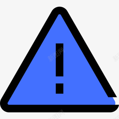 警告电脑34蓝色图标图标