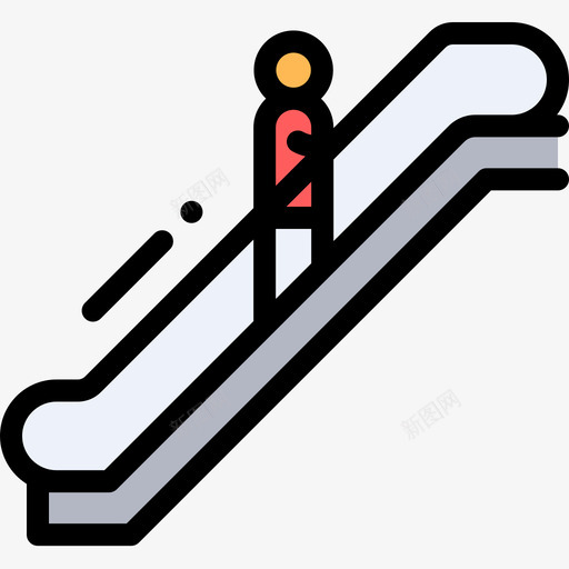 自动扶梯火车站2线颜色图标svg_新图网 https://ixintu.com 火车站2 线颜色 自动扶梯