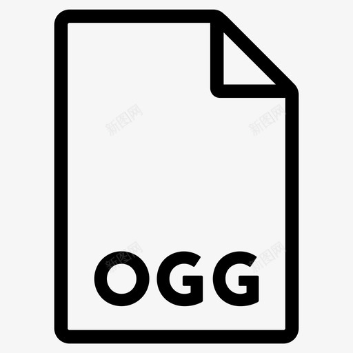 ogg格式文件文件格式图标svg_新图网 https://ixintu.com ogg 文件 格式