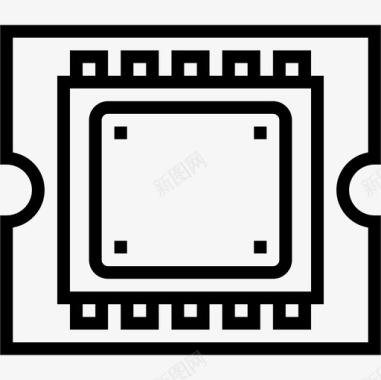 Cpu硬件13线性图标图标