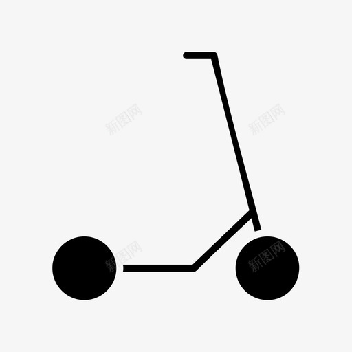 滑板车踢板车儿童滑板车图标svg_新图网 https://ixintu.com 儿童 微型 摩托车 板车 滑板车