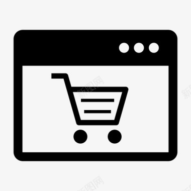 网上购物电子商务零售图标图标