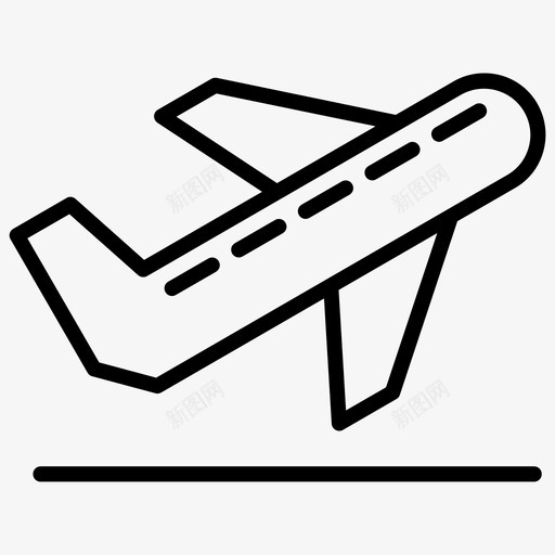 起飞机场离开图标svg_新图网 https://ixintu.com 后勤概要 机场 离开 起飞