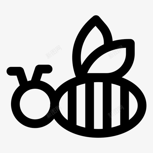 蜜蜂大黄蜂苍蝇昆虫图标svg_新图网 https://ixintu.com 大黄蜂 景观设备线图标包 苍蝇昆虫 蜜蜂 黄蜂
