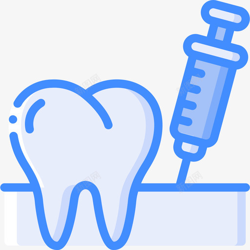 牙齿牙科7蓝色图标svg_新图网 https://ixintu.com 牙科 牙齿 蓝色